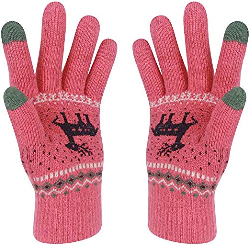 Aotlet Guantes de Invierno para Hombre, para Mujer, Accesorios de Invierno, Guantes de Running, Guantes térmicos para Bicicleta, Pantalla táctil, pequeños Hombres, Ropa de Mujer, Rosa, Large Cover