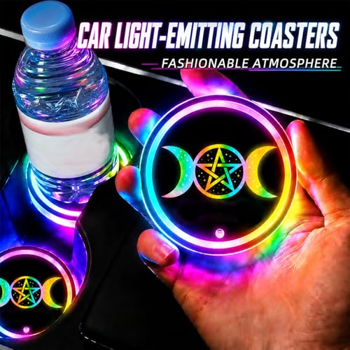 Luz LED Portavasos Vehicular Black Cat con Sensor Vibración miniatura 2