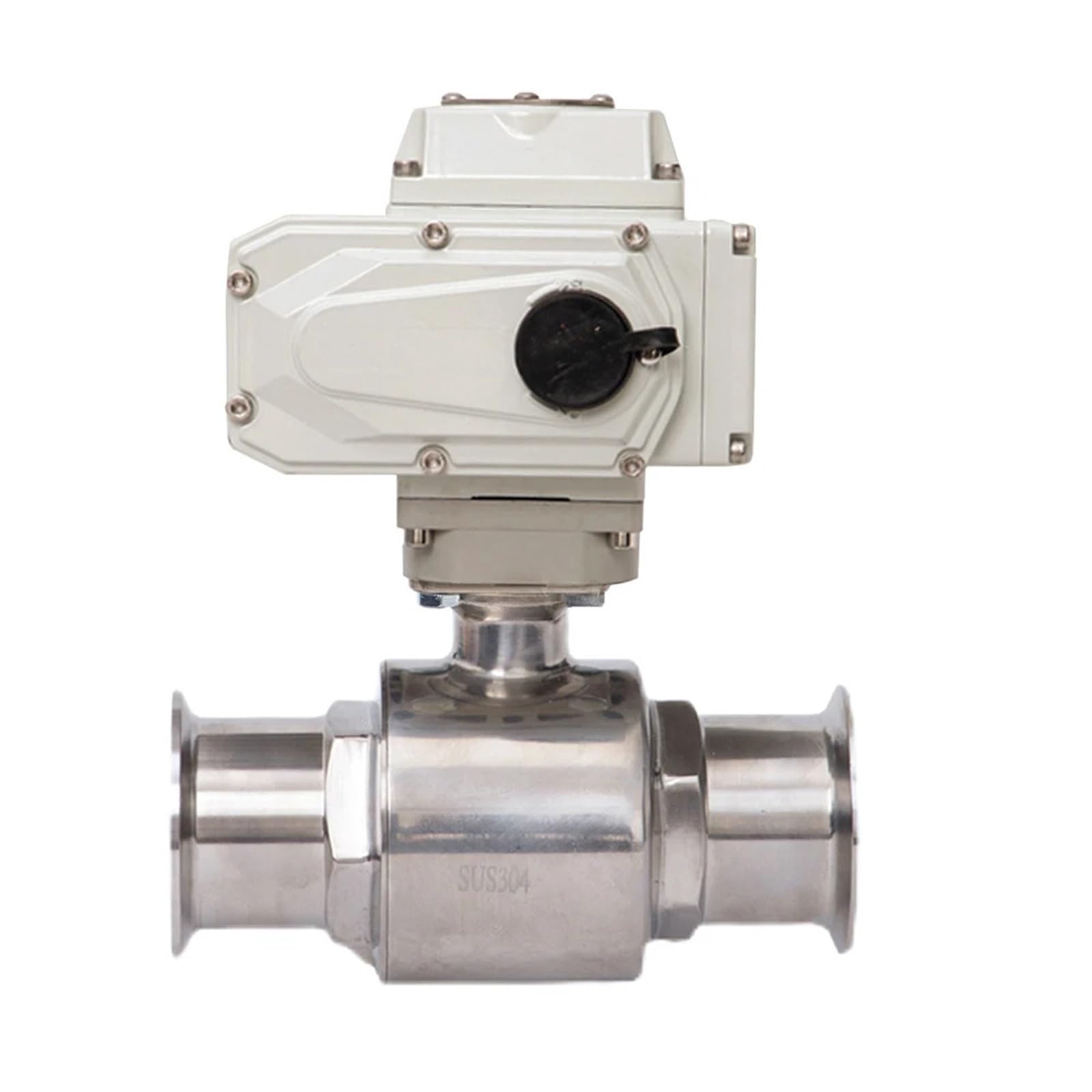 VSPPJYFG 76mm Sanitary Stainless Steel Quick Connect Electric Ball Valve 220V 110V 12V 24V Clamp Type Quick-fit Through Ball Valves(24VDC)