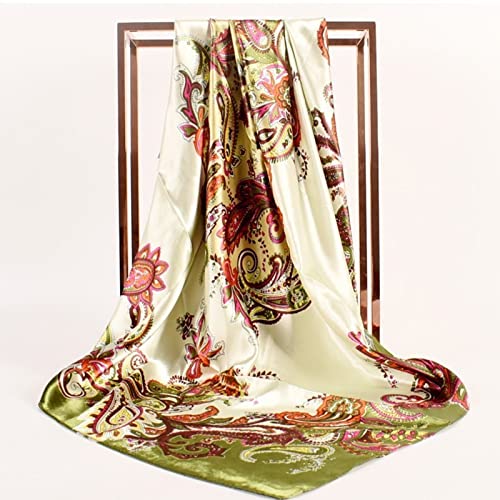 Silk Like Head Scarf for Women Satin Large Hair Scarves Lightweight Square Silk Hair Wrap for Sleeping2