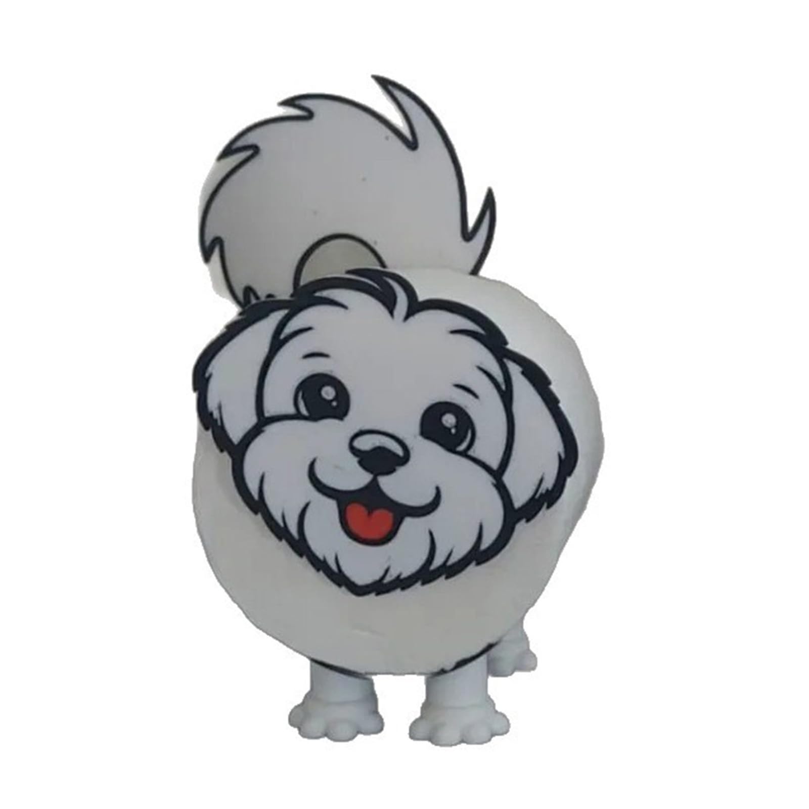 Kalttoy Unique Puppy Design Bathroom Tissue Dispenser Water Resistant Wall Mounted Functional Art Easy Install Dog Wall Rack