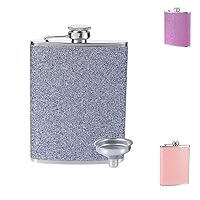 Hezhou Flasque 8 Oz Acier Inoxydable Couleur Morandi Or - Mini Flasque Portable Avec Entonnoir