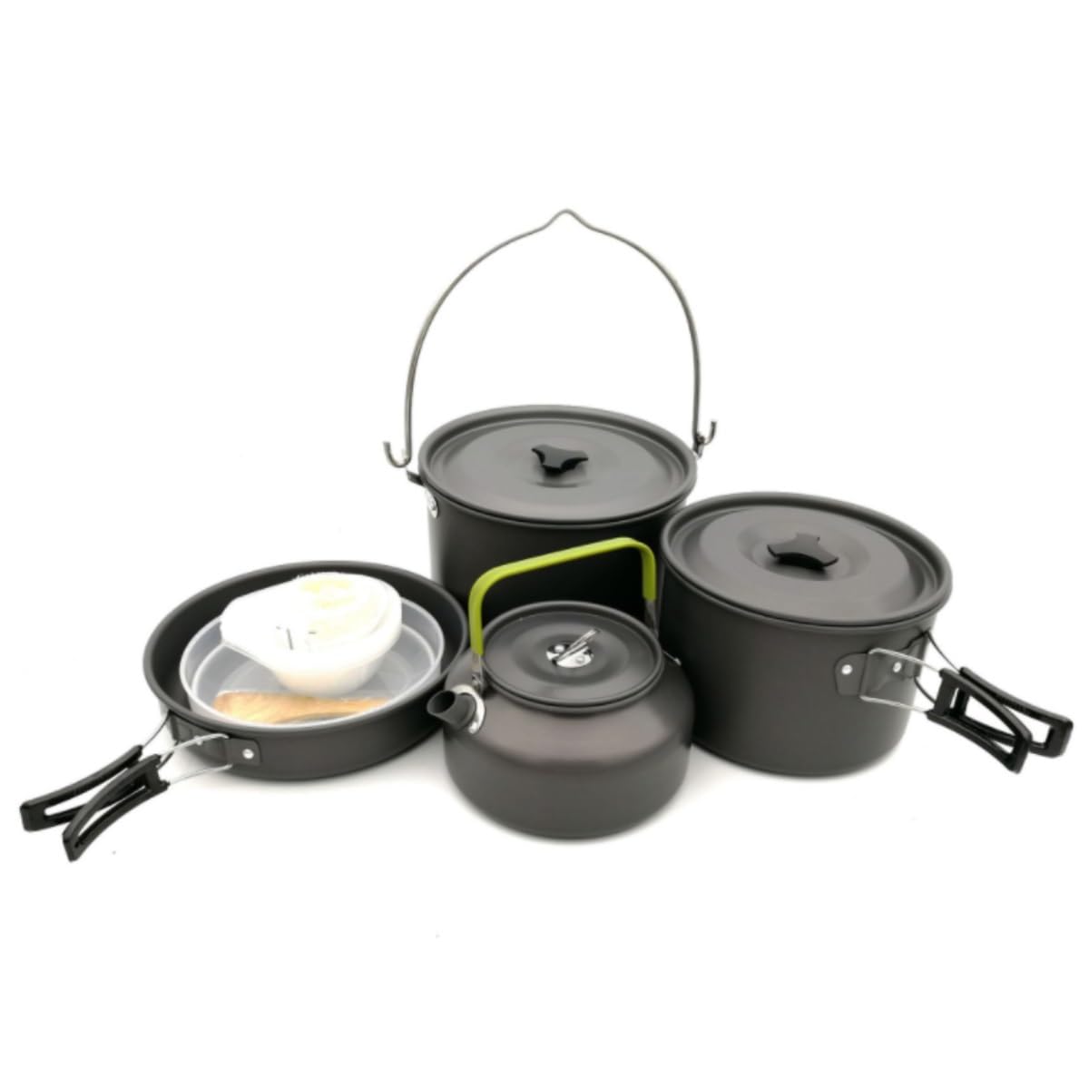 Popote Camping Extérieure Marmite De Cuisine De Camping en Plein Air, Marmite Portable, Pique-Nique Sauvage Popote Bivouac