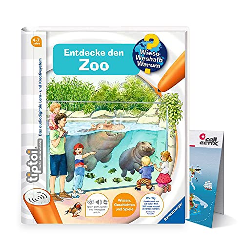 Ravensburger tiptoi ® Buch | Entdecke den Zoo + Kinder Tier-Weltkarte -...
