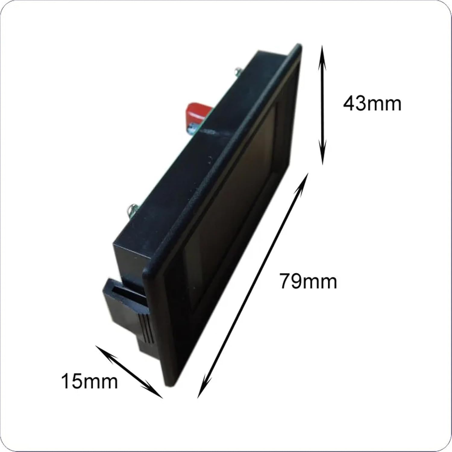 1Pcs YB5130 AC30-500V LED Digital AC Voltmeter Voltage Meter AC 110 220V 230V 380V Volt Panel Meter Voltage Detector Voltage Monitor(Semi-Closed (Red))