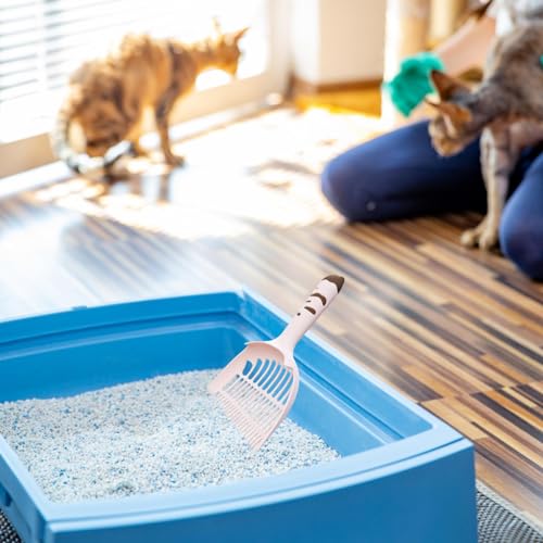 Colheres para de gato, Colher para gato | Pá profunda para de gato,Colher de alça longa, levantador