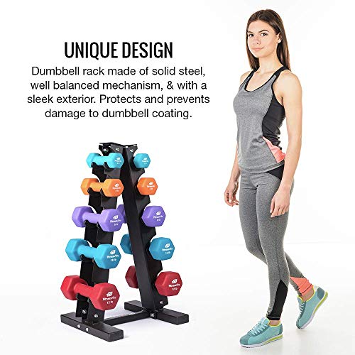 Weight Racks 5 Tier Weight Holder & 5 Tier Weight Rack Dumbbell Stand