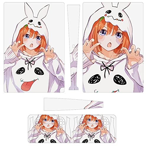 PS5 スキンシール デジタル 五等分の花嫁 プレイステーション5 スキンシール 全面保護 側面/両面対応 保護ステッカー PS5 対応 耐久性抜群 本体 コントローラー 保護シール 簡単取付 薄型 傷隠せ 摩擦保護 抗衝撃 汚れ/ホコリ防止 指紋/気泡防