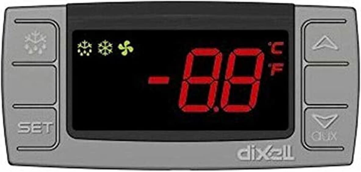 Dixell XR02CX-5N0C1 230V / 50-60Hz Controlador de termostato digital Descongelación de ciclo apagado con 1 Sonda NTC para aplicaciones de refrigeración a temperatura normal