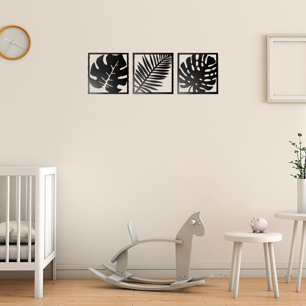 Adesivi Murali A Specchio Acrilico Forma Foglia – 3 Pezzi 18,8x19,8 Cm – Decorazione Rimovibile Per Soggiorno E Camera