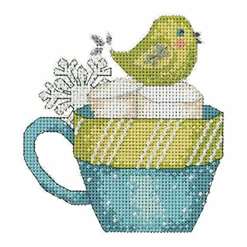 Mill HillMarshmallow Sweet Beaded Christmas Cross Stitch Kit 2015 Debbie Mumm Winter Cheer DM205101