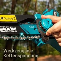 SEESII 8-Zoll Akku Mini Kettensäge, 2026 Verbesserter Bürstenloser Motor – Ansicht 6