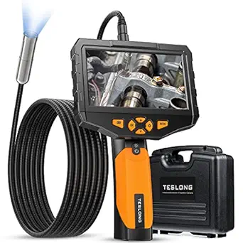 Auto Focus Endoscope Camera, Teslong HD Autofocus Handheld Waterproof Borescope Inspection Camera with 4.5
