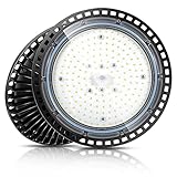 💡【IMPERMEABLE IP66】la iluminación industrial UFO LED es adecuada para iluminación interior y exterior, tiene las propiedades de resistencia a la corrosión, el óxido y el envejecimiento, y puede soportar condiciones climáticas extremas como lluvia, nieve, tormenta, etc. y también puede ser completamente polvo. , larga vida útil.