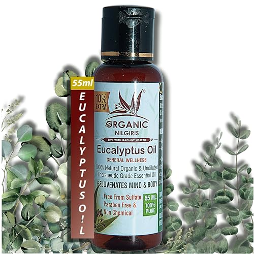 Organic Nilgiris Pure, Cold-Pressed Natural Eucalyptus Oil From T...