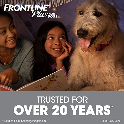 Frontline Plus For Dogs Flea And Tick Treatment (Extra Large Dog, 89-132 Lbs.) 3 Doses (Red Box) #TOP2