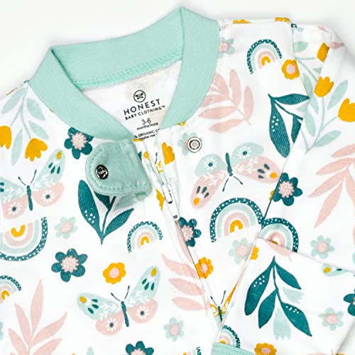 Image of HonestBaby Baby 2-Pack Organic Cotton Footed Pajama Sleep & Play
