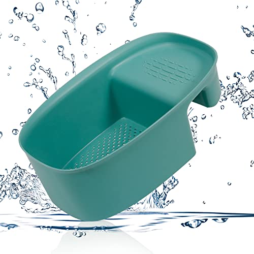 Colador para fregadero multifunción de plástico verde