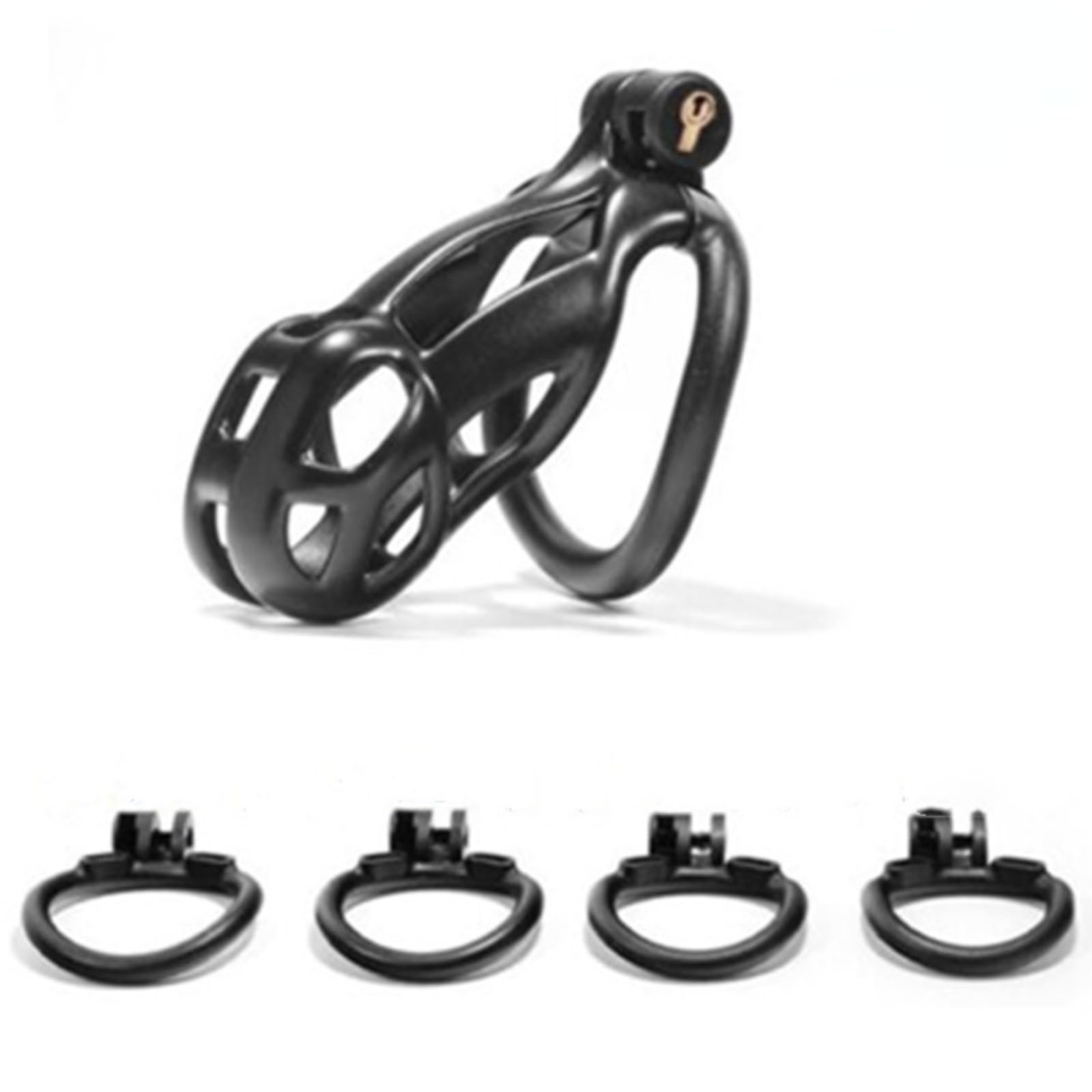 Hdynasty Gabbia per tutore Traspirante scheletrata specifica per Uomo con 4 moschettoni fissi (42mm/45mm/48mm/52mm)