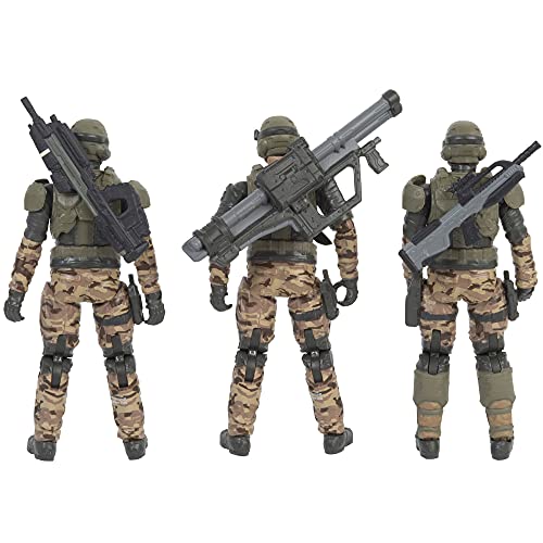 Halo 4” 3 Figure Pack Assortment - Unsc Marines With Weapons Fans - Build Your Universe #TOP3