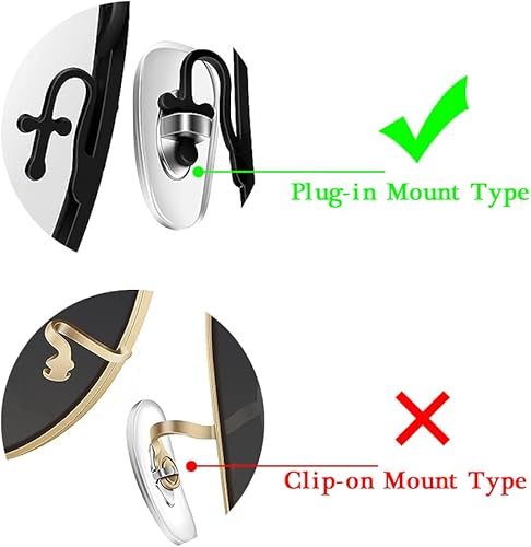 Miniatura 7 de Almohadillas de nariz de repuesto para gafas de sol RayBan RB6335 RB3549 RB4071 RB6336 RB7140 RB8415 Kits de reparación de gafas de sol (plateado)