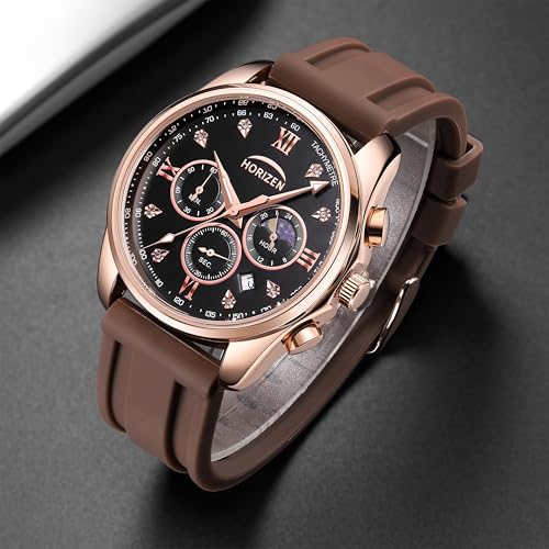 Image of HORIZEN Stylish Chronograph Luxury Analog Watch for Men (Black Dial)