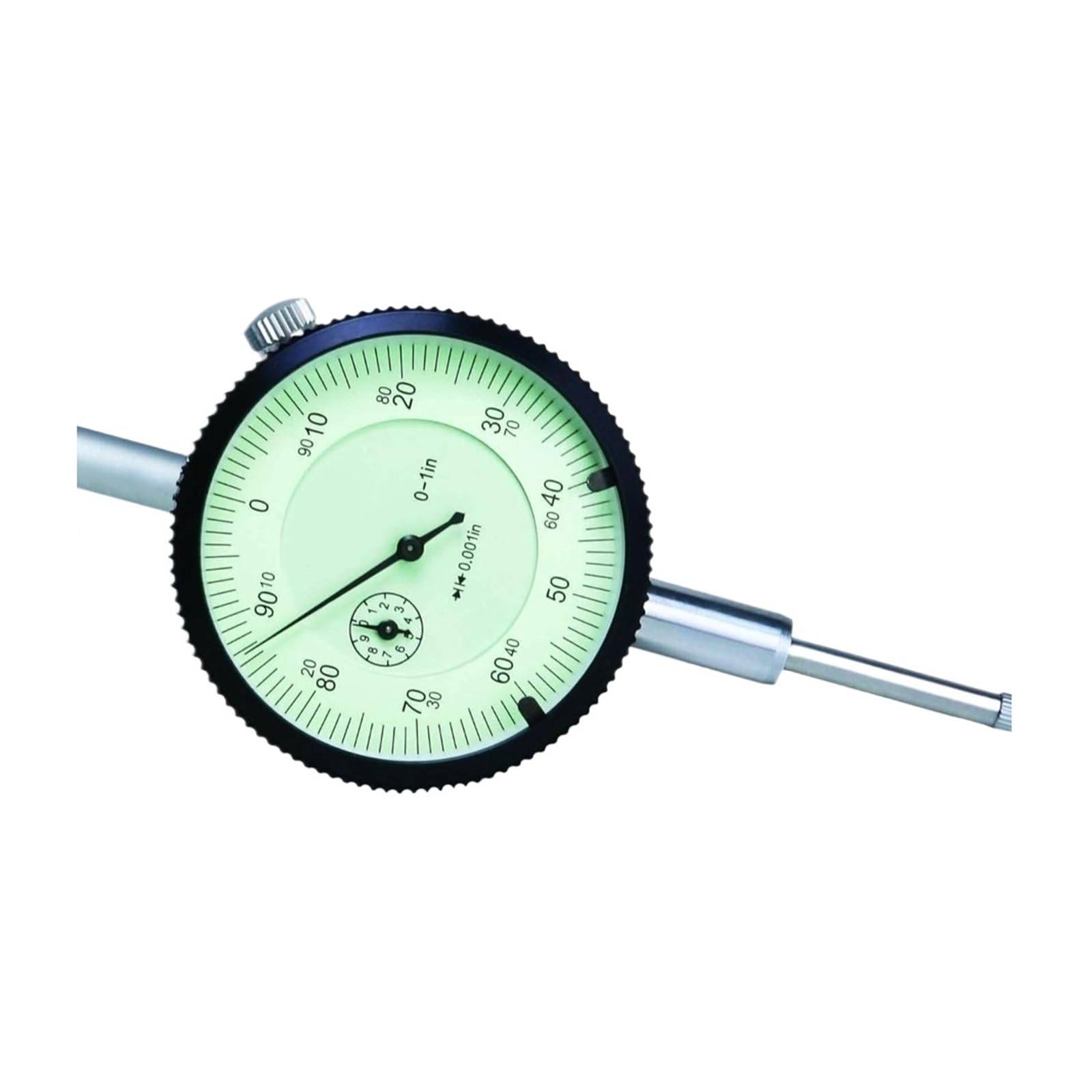 Messuhr, 1-Zoll-Messuhr, 0,001-Zoll-Teilung, 0-100-Ablesung, Bandanstoß