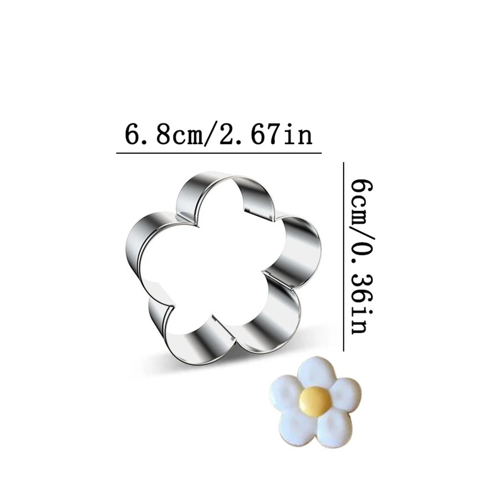 5 pièces/ensemble en acier inoxydable fleur de prunier emporte-pièce moules Sugarcraf décoration gâteau outils Biscuit moule outils de décoration de noël