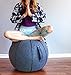 Vivora Luno Premium Ergonomic Sitting Ball Chair, Canvas & Felt for Home Offices, Posture Improvement, Balance Training, Yoga Ball