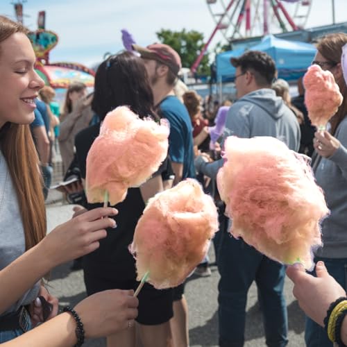Image of Orange Flossugar - 2 lb (32 oz) - Pre-Mixed, Ready-to-Use Cotton Candy Sugar - Sweet, Cake-Inspired Flavor - Perfect for Parties, Festivals, and Concession Stands