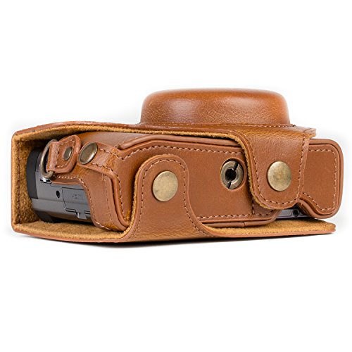 MegaGear funda de cuero para cámara Panasonic Lumix miniatura 4