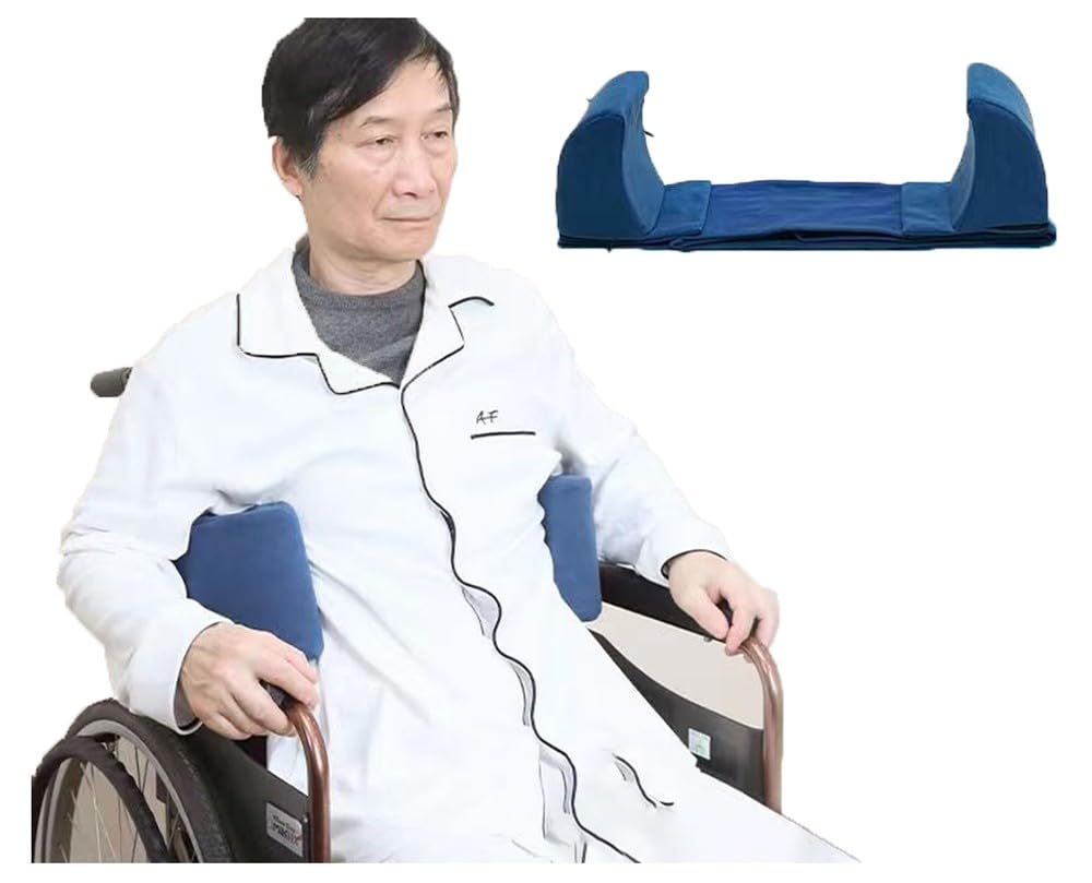 Genérico Protectores Laterales para Sillas De Ruedas, Cojines De Soporte Postural, Cintura Ajustable, Núcleo De Espuma De Alta Densidad, Adecuados para Camas Y Sillas De Ruedas