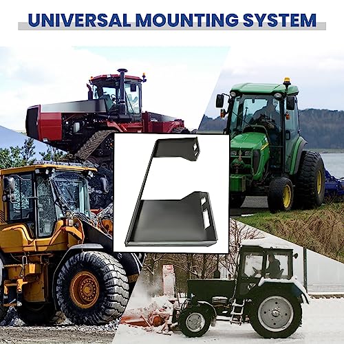 Image of ECOTRIC 1 /2 inch Thick Quick Tach Cut Out Mount Plate Compatible with Tractors