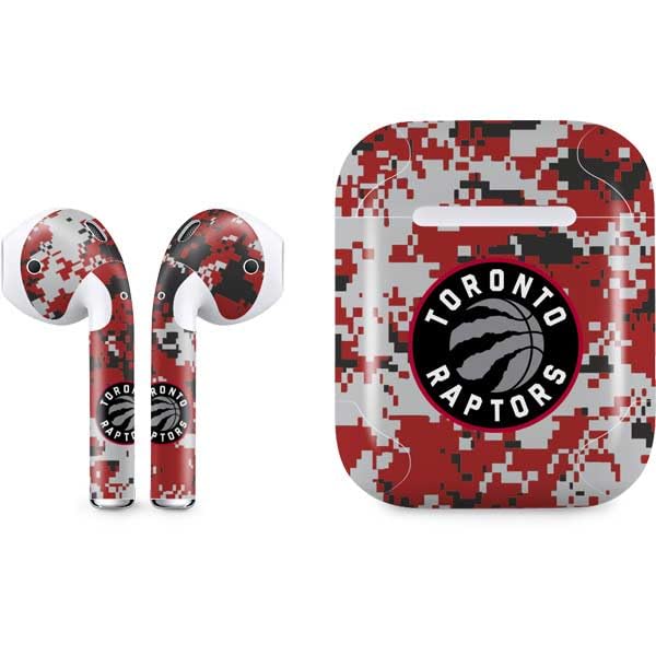 Skinit Decal Audio Skin Compatible with Apple AirPods - Officially Licensed NBA Toronto Raptors Digi Design