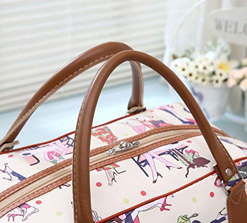 PU-leer, weekendtas, waterbestendig, sporttas, vintage, lief reistas voor dames, sporttas, stijlvolle sporttas - Image 5