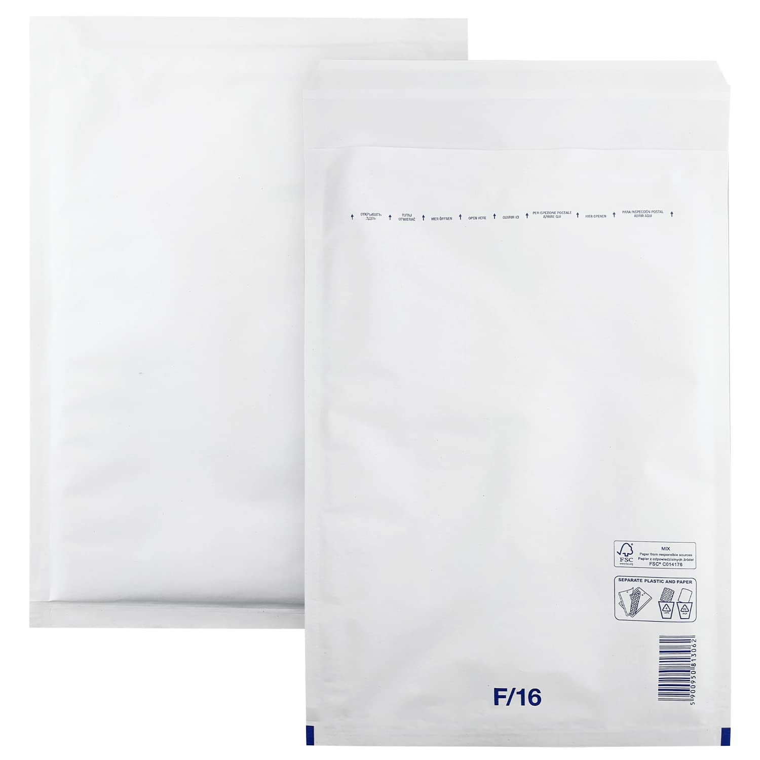 Netuno 100 Bubble envelopes F/16 240 x 350 mm 9.45 x 13.8 in Cushioned Mailer air Cushion Padded mailers Shipping Bags Bubble mailing Envelope Padded envelopes for Shipping