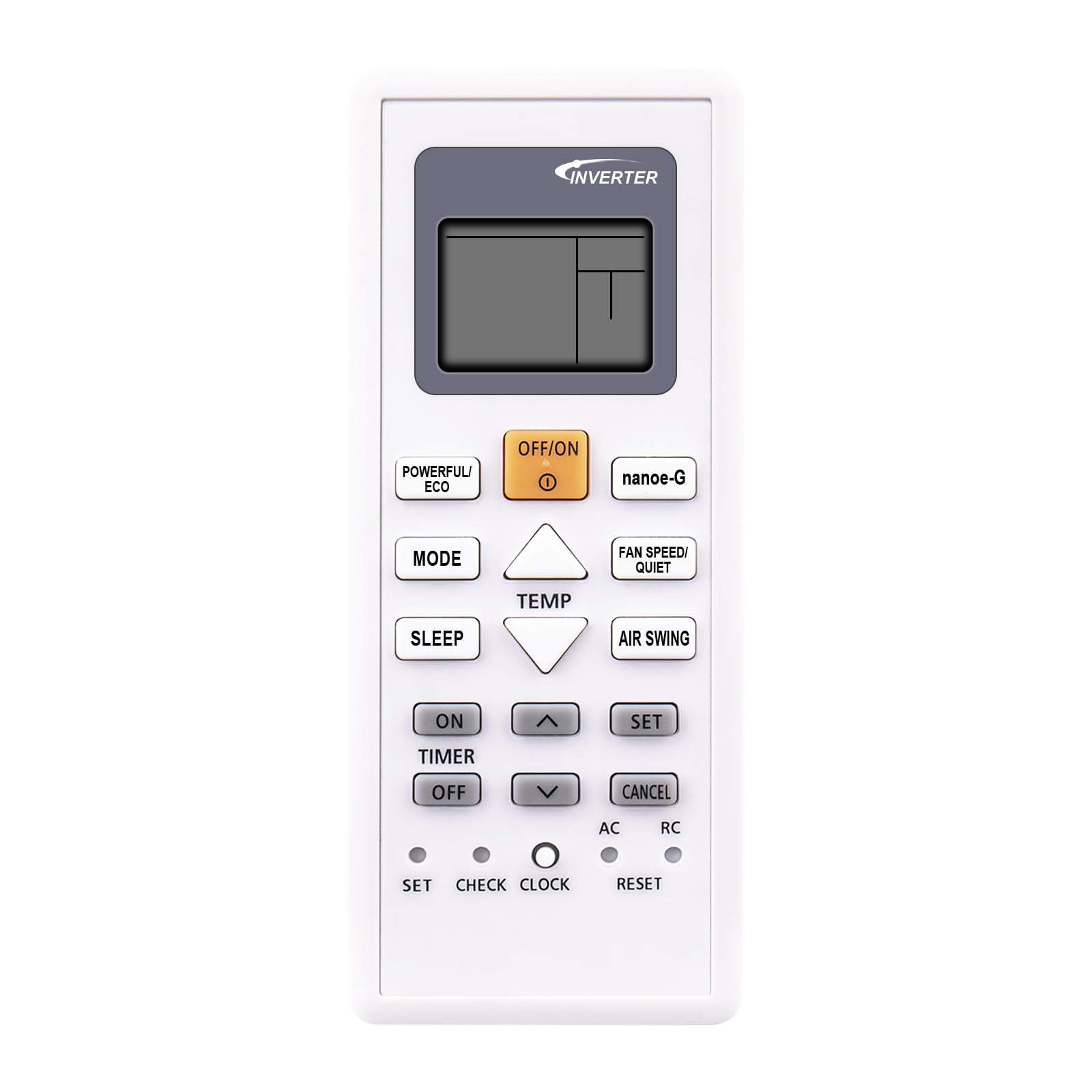 Telecomando Condizionatore Compatibile Con Panasonic Inverter Only Cool Nanoe-G PU9VKH-8, Plug-and-play