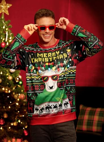 Arvilhill Men'S Ugly Christmas Funny Sweatshirt Loose Fit Adult Xmas 3D Print Sweater For Holiday (S-3Xl) 3 Arvilhill Men'S Ugly Christmas Funny Sweatshirt Loose Fit Adult Xmas 3D Print Sweater For Holiday (S-3Xl) - Image 4