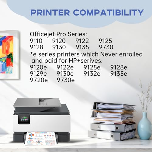 Image of 936XL 936e Ink Cartridges Combo Pack for HP 936 936xl OfficeJet Pro 9125e | High Yield 936XL ink Cartridge Combo Pack Work for OfficeJet 9122e OfficeJet Pro 9110b 9125e 9128e 9130b 9135e 9730e,4 Pack