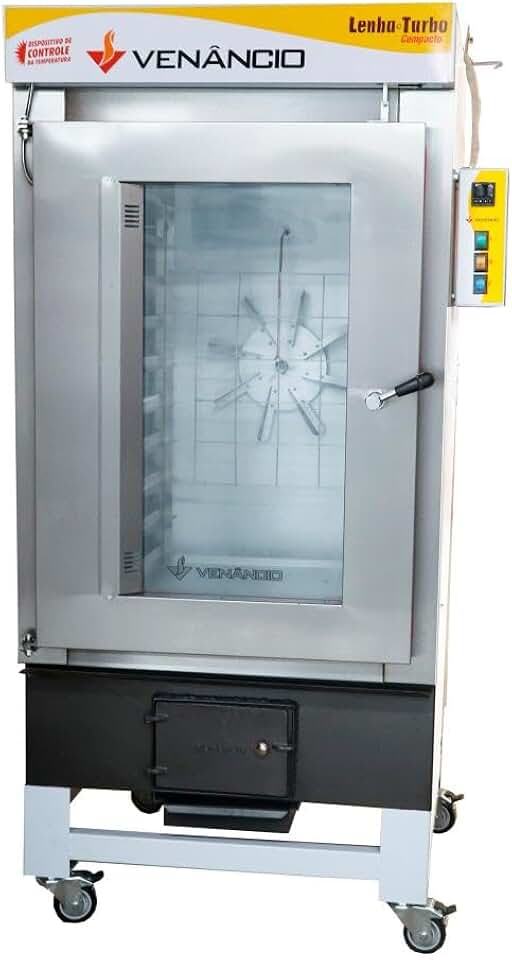 Forno Turbo A Lenha Ciclone Venâncio 10 Esteiras 127V Monofásico FCLT10-16728