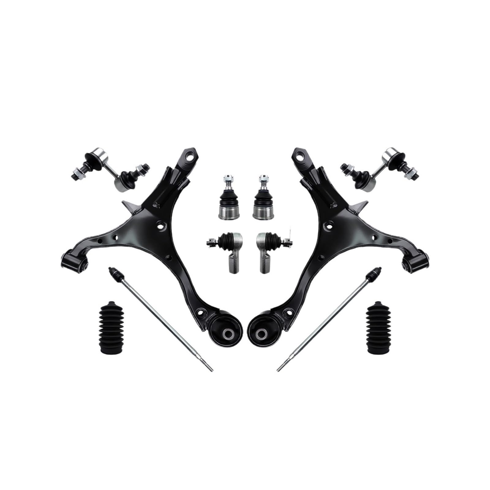 10-Piece Front Suspension Kit For Honda CR-V 2002-2006: Lower Control Arms, Tie Rods & Sway Bars