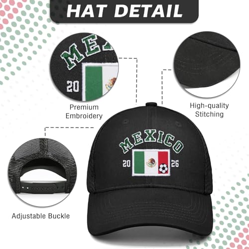 Image of Adjustable State Flag Trucker Hat Mesh Baseball Cap with Embroidered Patch for Men Women
