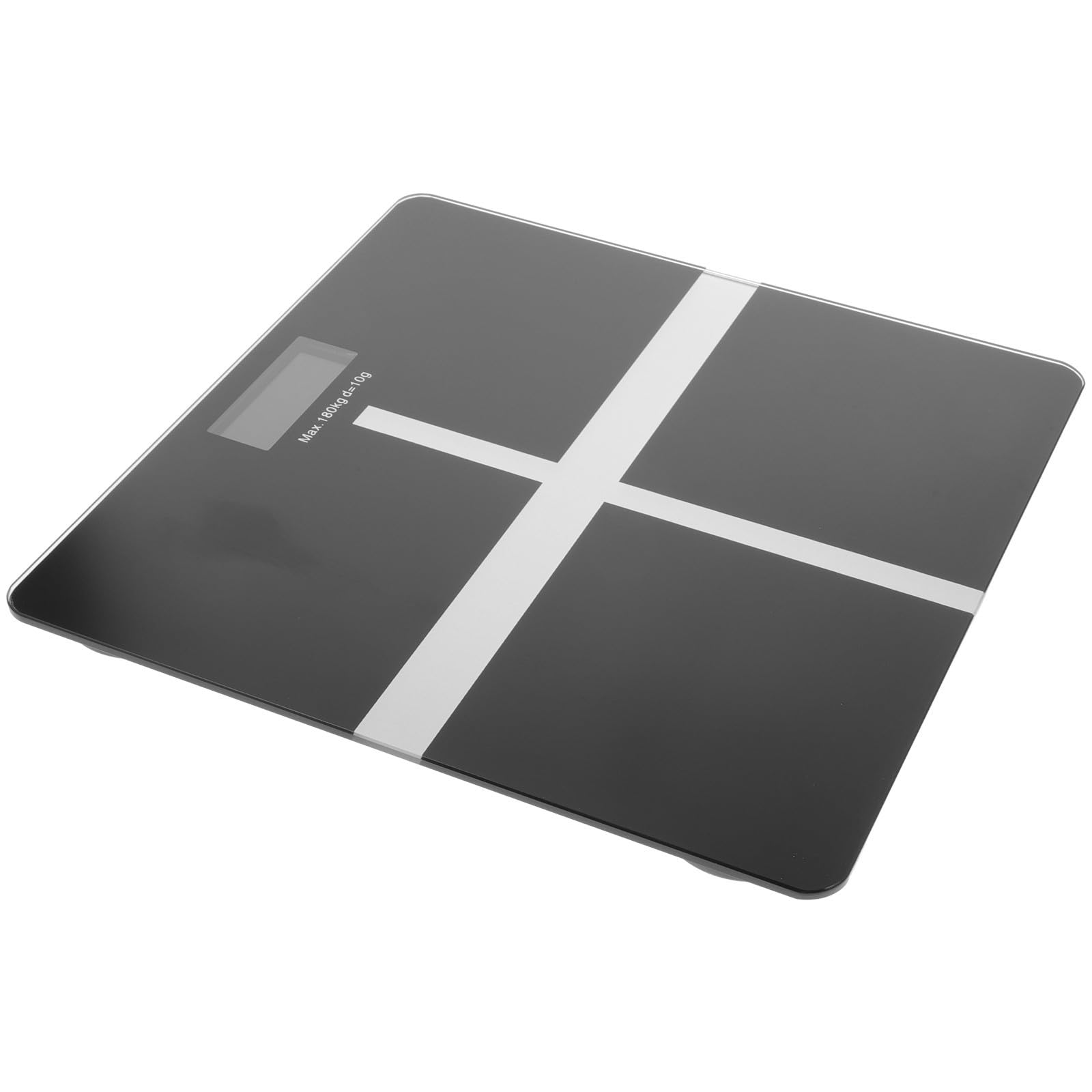 DECHOUS Báscula Digital de Peso Corporal Carga Usb, Superficie de Vidrio Negro, Capacidad de Carga Alta, Diseño Simple y Elegante para Uso Doméstico