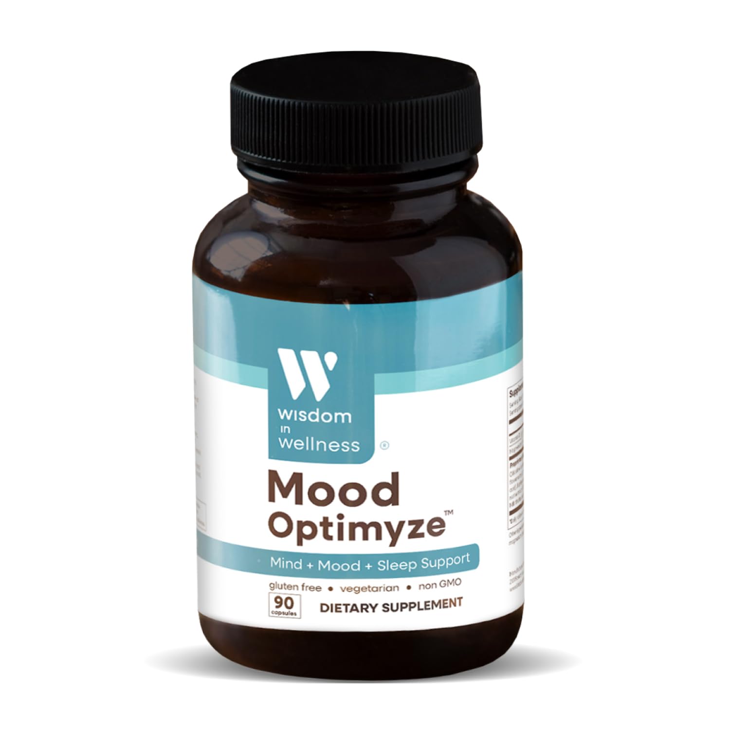 Wisdom In Wellness Mood Optimyze - 90 Mood Support Supplement Capsules - Soothing Support Supplement - Mind, Sleep & Mood Support Pills - Gluten Free & Non GMO Wellness and Relaxation Supplement