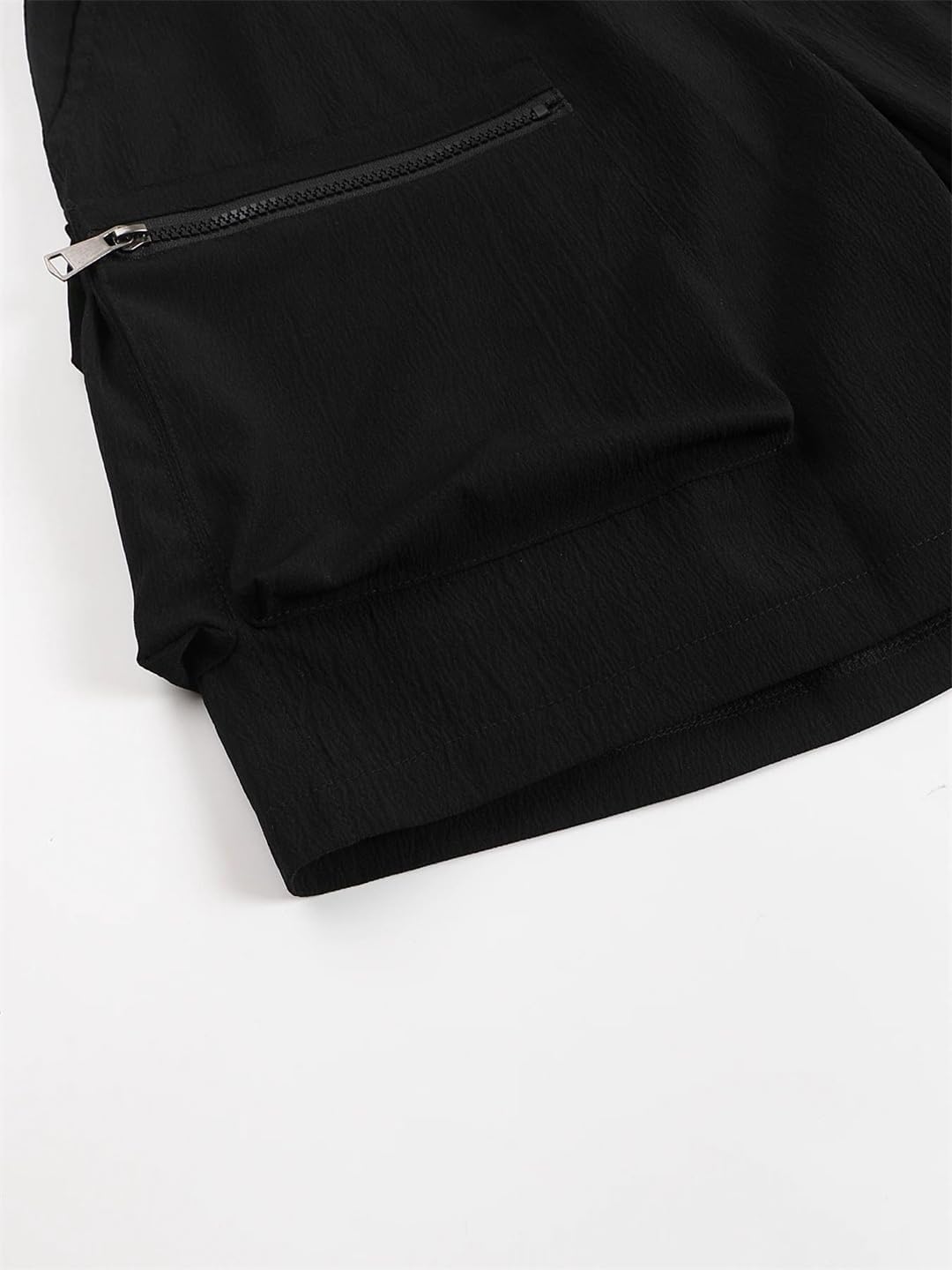 Men Casual Multi Pocket Zipper Pocket Shorts