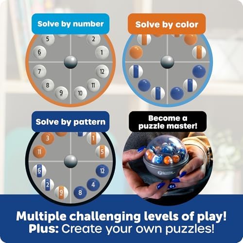 Learning Resources Scramboozle Number Jumble - 3D Brain Teasers for Kids and Adults, Puzzles for Teens, Critical Thinking and Problem Solving Game, Travel Toy, Fidget Toys, Gifts for Boys and Girls — view 3