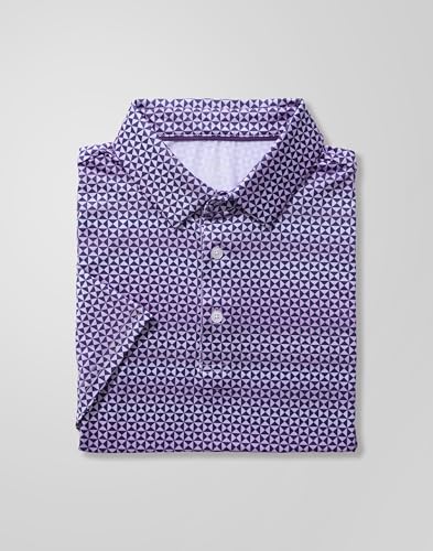Image of Obla Mens Golf Polo Shirts Short Sleeve Dry Fit Performance Moisture Wicking Casual Print Collared Golf Shirts for Men
