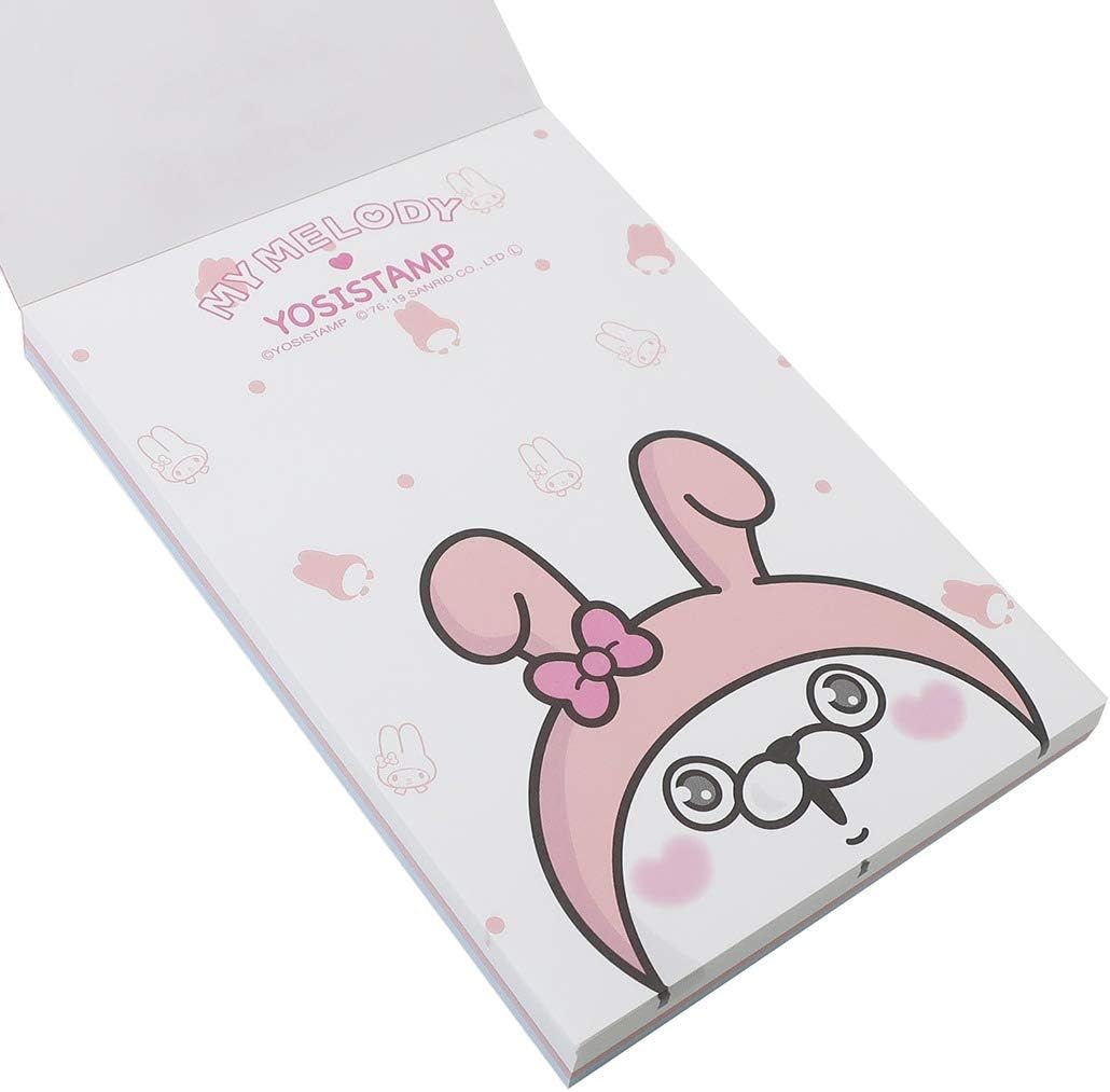 Amazon Co Jp ヨッシースタンプ サンリオキャラクターズ メモ帳 A6 メモ ピンク Lineクリエイターズ 文房具 オフィス用品