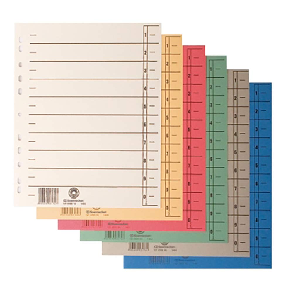 Soennecken dividers 1461 DIN A4 230 g RC cardboard rt 100 pcs/pack - Image 2