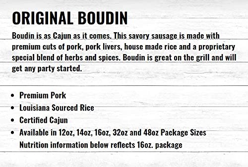 Richard's Mild Boudin Sausage 12 Oz (4 Pack)